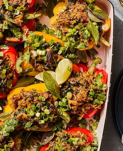 Coconut Curry Stuffed Peppers