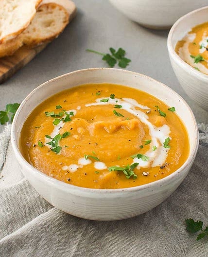 Pumpkin and Sweet Potato Soup