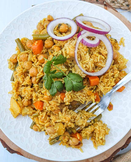Instant Pot Chickpea Biryani