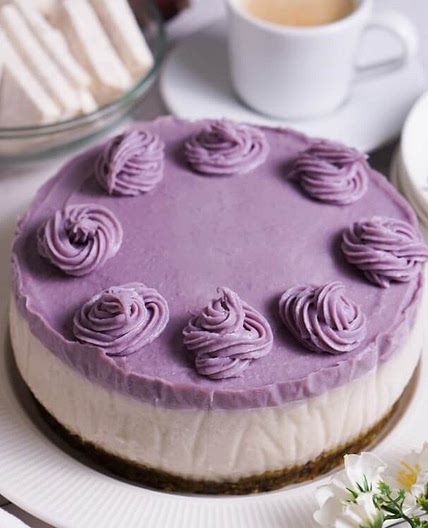 Taro Tofu Cake | No-bake, Dairy-Free, Gluten-Free, Refined Sugar-Free