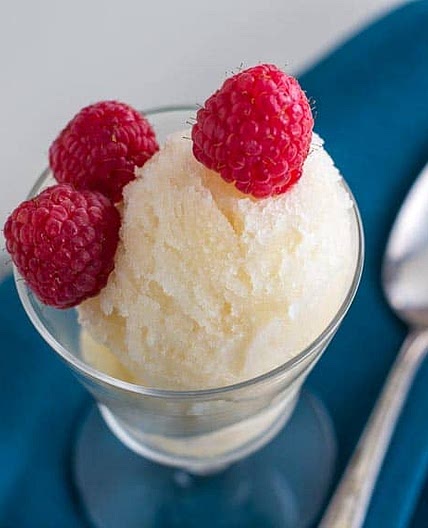 Low FODMAP Lemon Granita