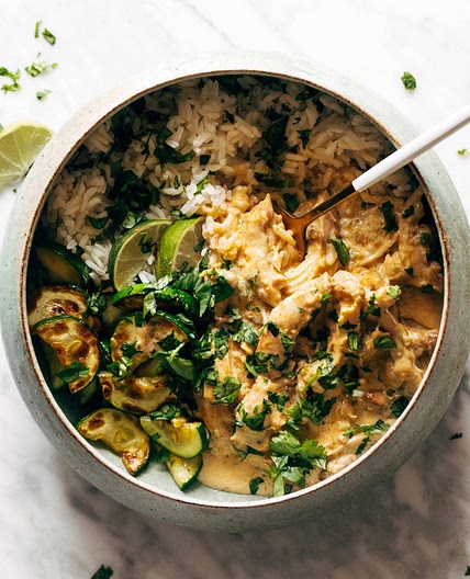 Lemongrass Chicken with Rice and Zucchini