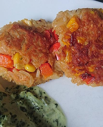 Vegane Reis-Gemüse-Frikadellen