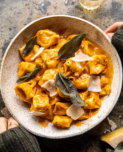 Brown Butter Pumpkin Alla Vodka Tortellini