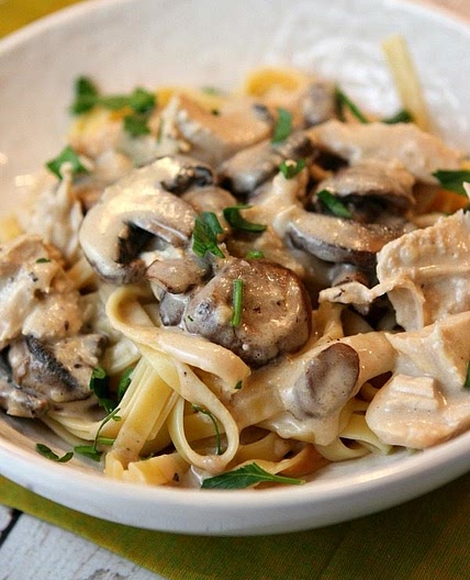Chicken Mushroom Fettuccine