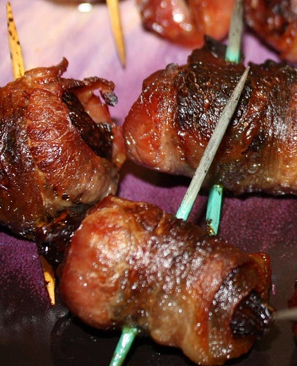 Goat Cheese-Stuffed Figs Wrapped in Bacon