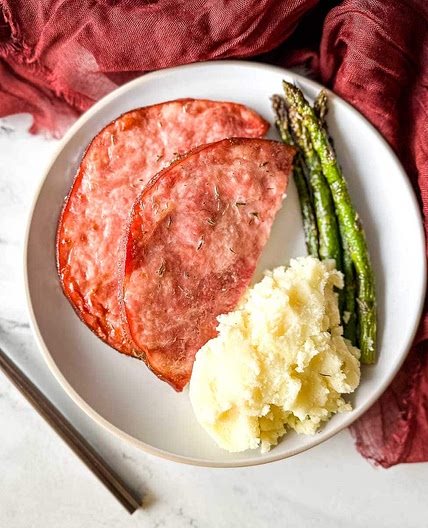 Easy Air Fryer Ham Steaks