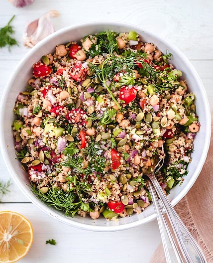 Quinoa Chickpea Salad