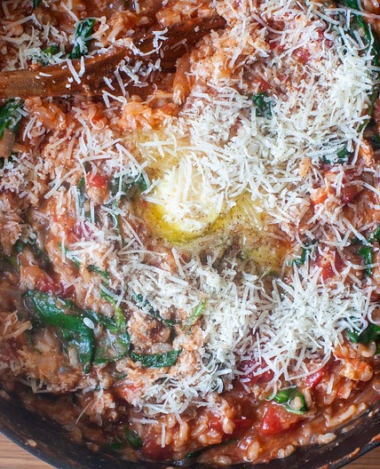 Tomato and Sausage Risotto