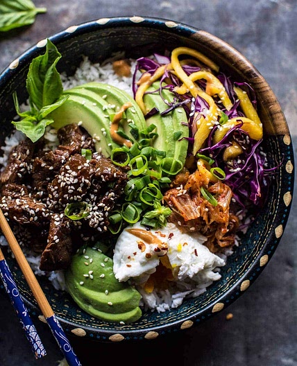 Korean Bulgogi BBQ Steak Bowls