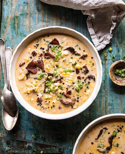 Instant Pot Chipotle Cheddar Corn Chowder