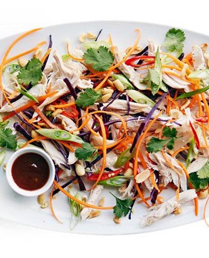 Asian pulled chicken salad