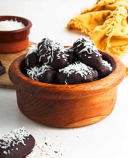 Dark Chocolate Covered Dates with Almond Butter
