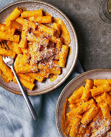 Creamy pumpkin pasta