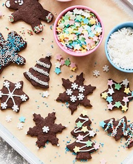 Chocolate Christmas biscuits