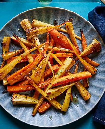 Honey-roasted carrots & parsnips