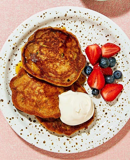 Gluten-free courgette pancakes