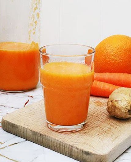Carrot and orange smoothie