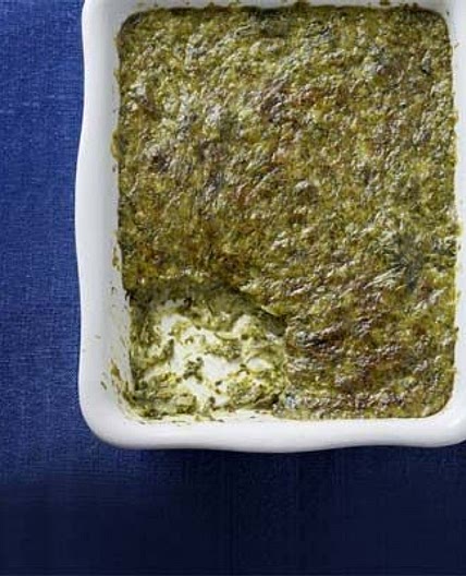 Spinach madeleine