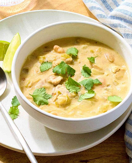 Creamy White Chili with Cream Cheese