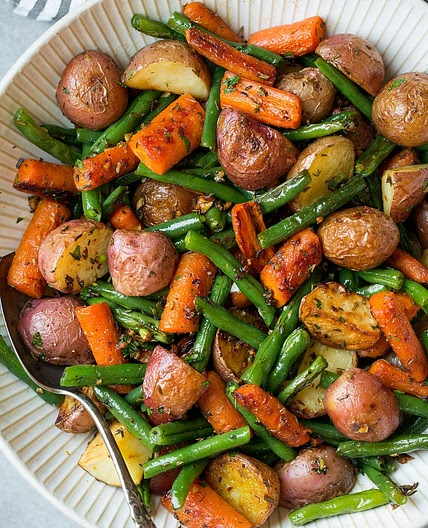 Roasted Vegetables with Garlic and Herbs