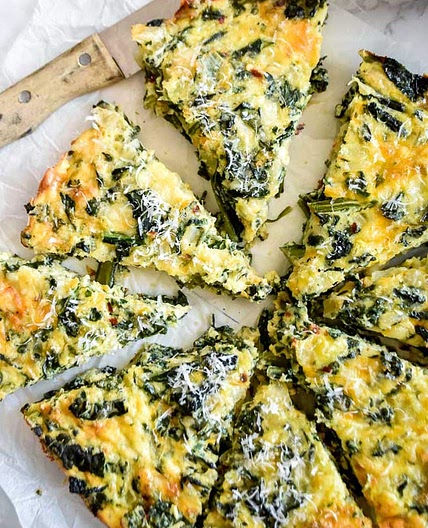 Crustless Spinach Quiche