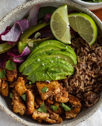 Smoked Tofu Burrito Bowl