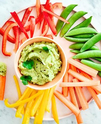 Avocado hummus & crudités