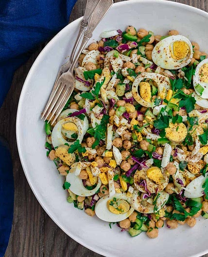 Mediterranean Chickpea Egg Salad Recipe
