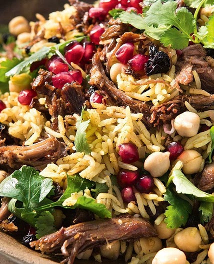 Middle Eastern lamb pilaf