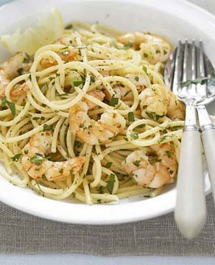 Lemon & parsley spaghetti