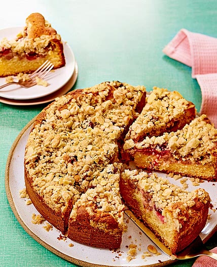 Gooseberry buckle cake