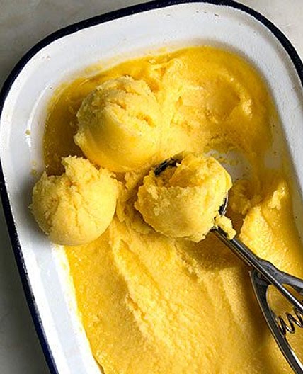 Mango sorbet