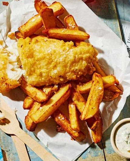 Air-fryer or oven-cooked fish & chips