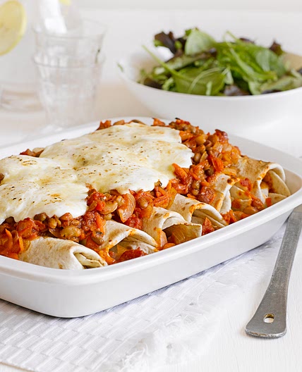 Vegetarian enchiladas