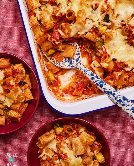 Turkey Ratatouille Pasta Bake | Slimming & Weight Watchers Friendly