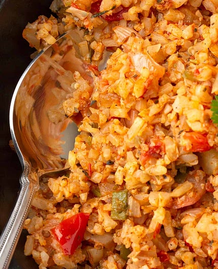 Keto Spanish Cauliflower Rice Recipe
