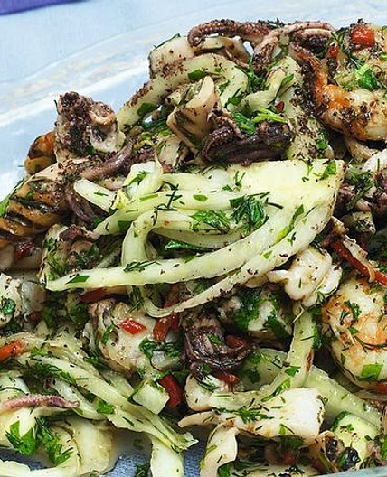 Seafood, Fennel, and Lime Salad from 'Ottolenghi'