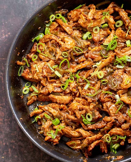 Chili Chicken With Soycurls (An Indo-Chinese Recipe)