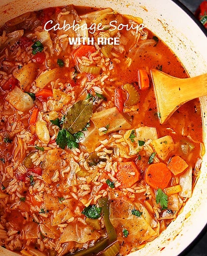 Cabbage Soup with Rice
