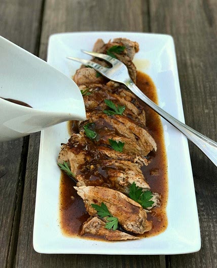 Instant Pot Balsamic Pork Tenderloin