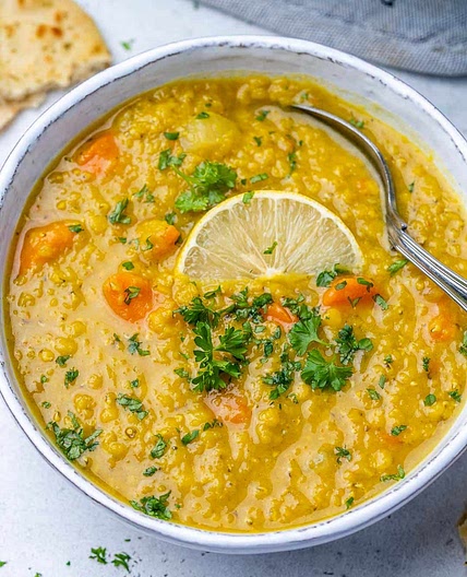 Easy Middle Eastern Red Lentil Soup