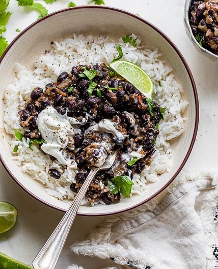 Quick Cuban Style Black Beans