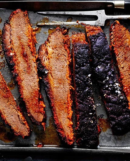 Slow-roasted brisket with aromatic spice rub