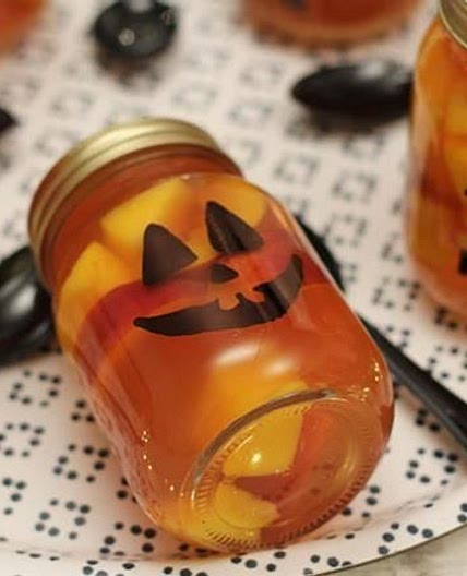 Halloween Jack-o'-Lantern Jelly Jars Recipe