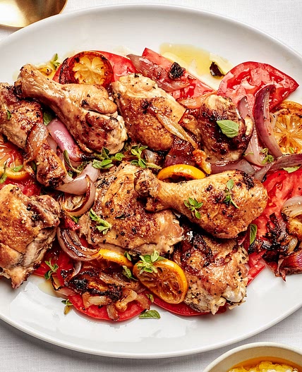Roast Chicken With Fresh Tomatoes