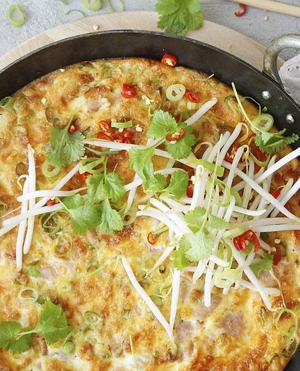 Cheesy Egg and Bacon Frittata