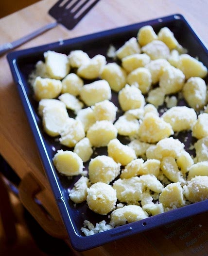 Freeze-ahead roast potatoes