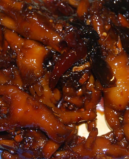 Ginger Glazed Chicken Feet With Brown Sugar and Soy