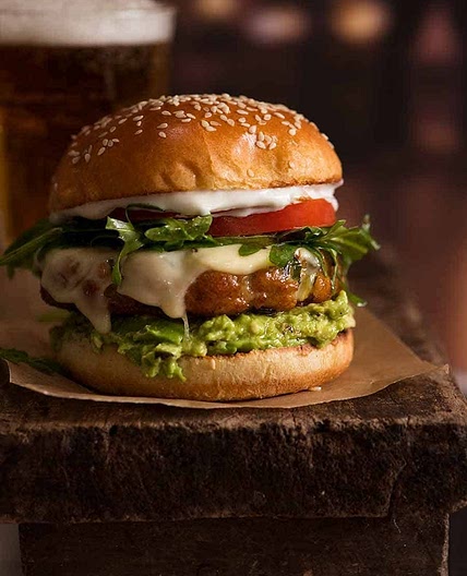 Avocado Chicken Burgers